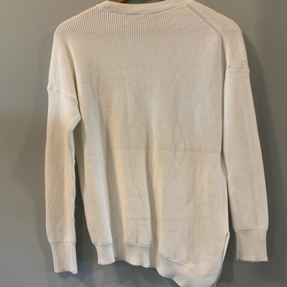 Athleta Oversized Ribbed Knit White Sweater - Picture 7 of 9